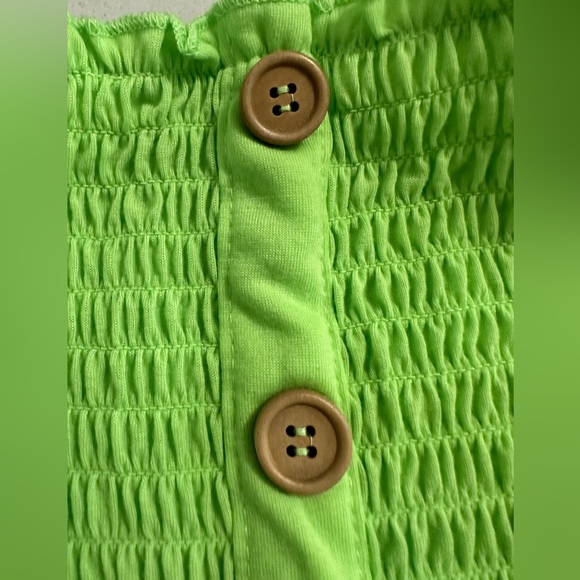 Speechless Girls' Button Front Smocked Top - Picture 5 of 6